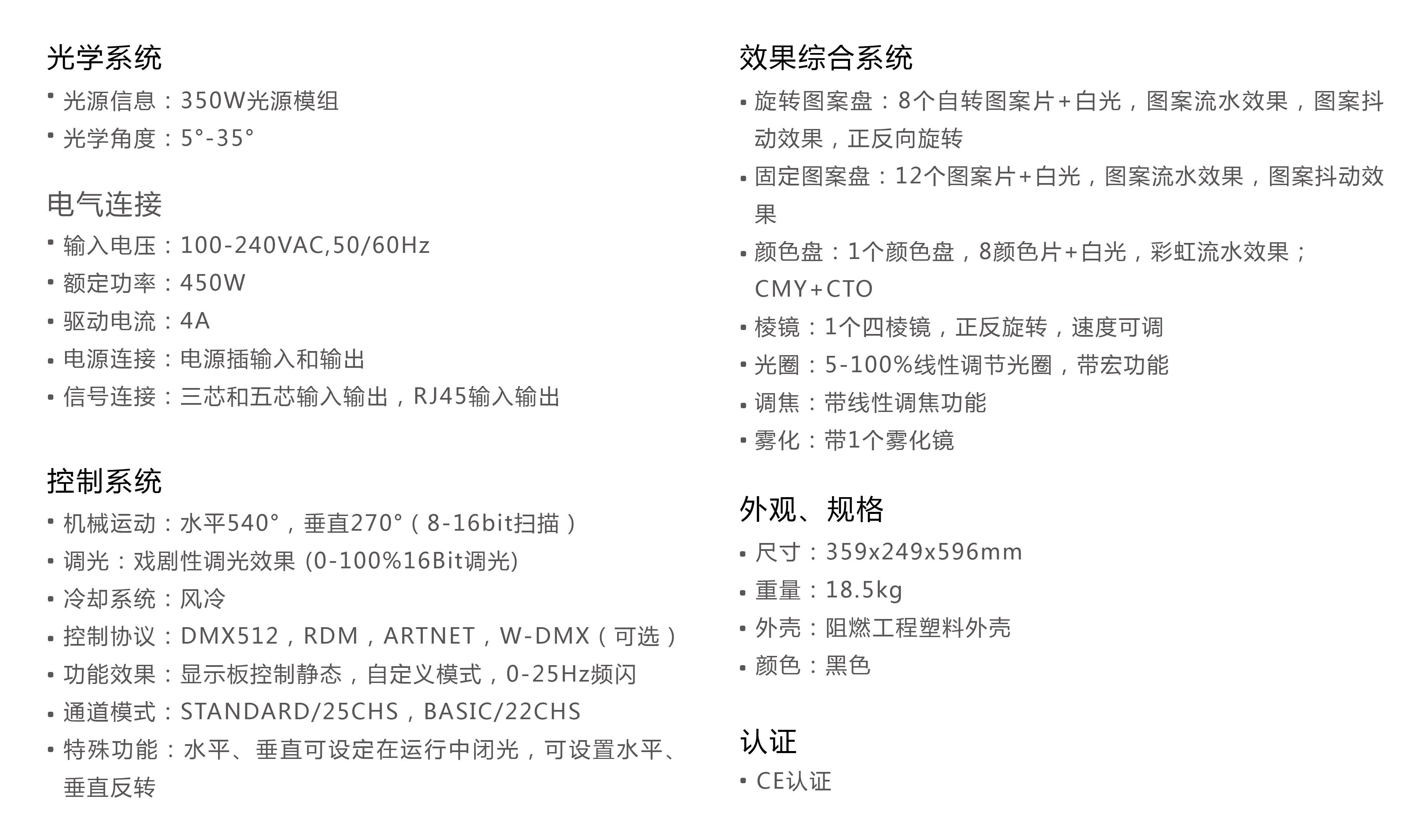 PLUTO 350 電腦燈 電腦搖頭燈 光束燈(圖1)